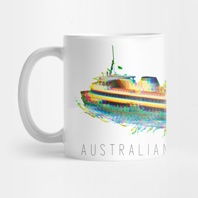 Australian Crawl - Manly Ferry (black type) by Simontology